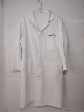 Medline White Men's Lab Coat Shirt - Lab Coat. Long Scrub.